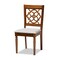 Baxton Studio Sadie Modern and Contemporary Grey Fabric and Walnut Brown Finished Wood 7-Piece Dining Set 176-10543-10893-Zoro - alternate 5